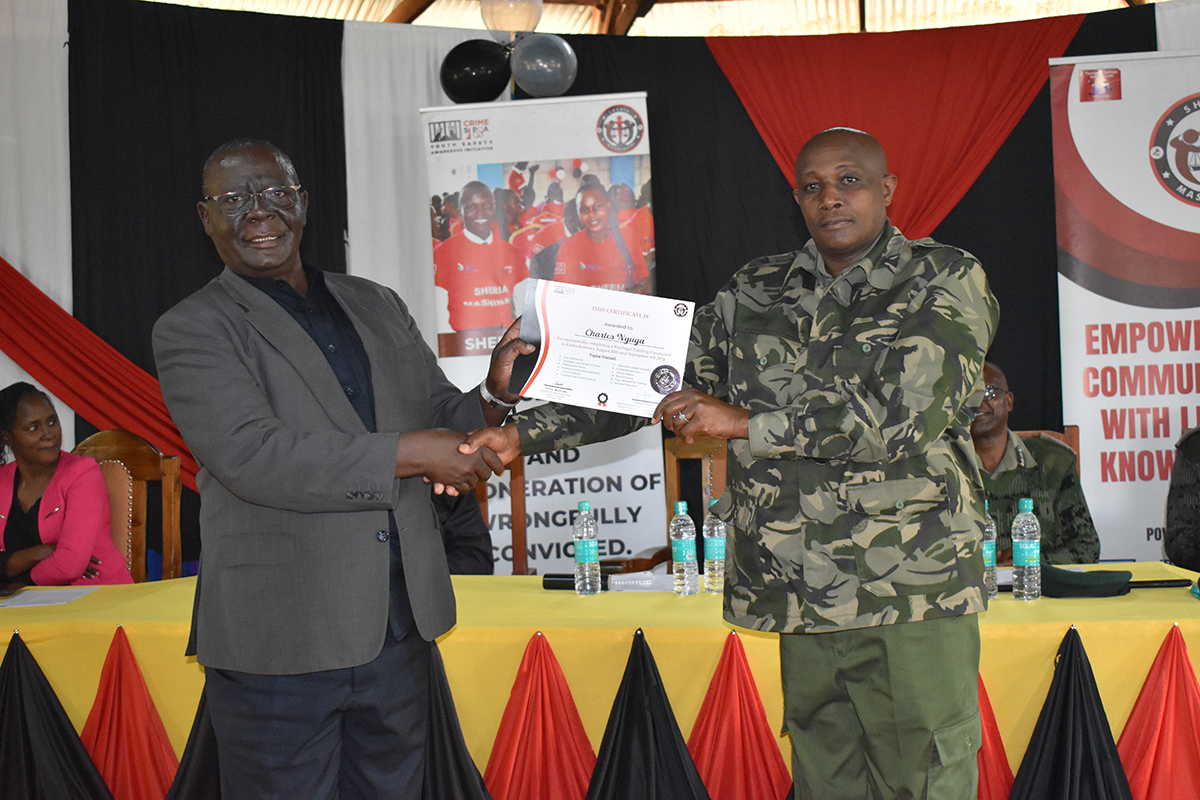 Pomp at Paralegals Graduation in Embu Main Prisons 